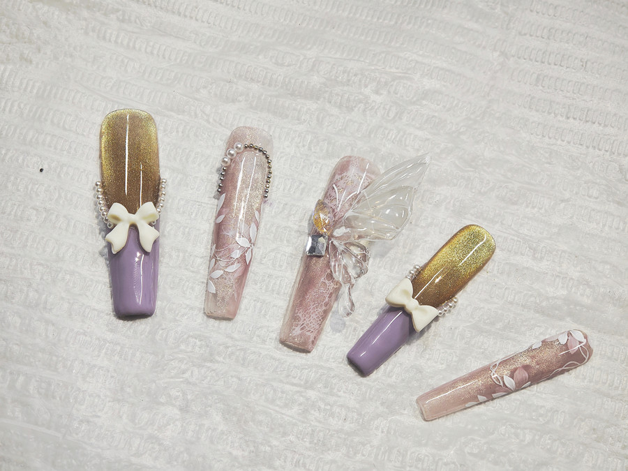 貓眼雕藝美甲，南寧美甲培訓(xùn)新手